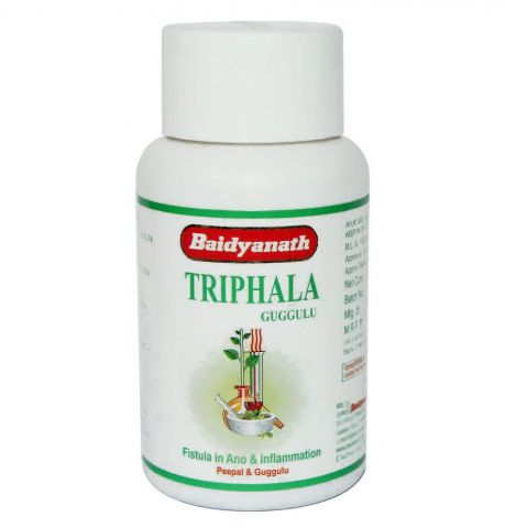 Трифала Гуггул 80 табл Baidyanath Triphala Guggulu - фото 1