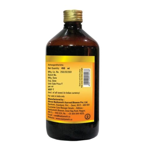 Ашвагандха Ришта 450 мл Baidyanath Ashwagandharishta - фото 2