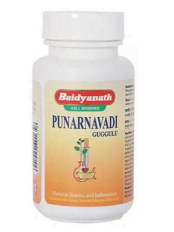 Пунарнавади гуггул 80 табл Baidyanath Punarnavadi guggulu - фото 1