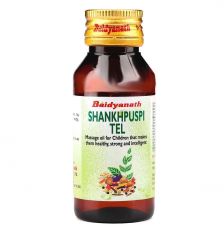 Шанкпушпи (Шанка Пушпи) масло массажное для детей 50 мл Baidyanath Shankhpuspi Tel 50 ml - купить в интернет-магазине
