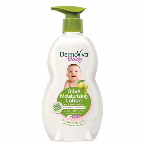 Лосьйон дитячий зволожуючий з оливковою олією 200 мл Dabur Dermoviva Baby Olive Moisturising Lotion - фото 1