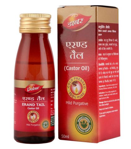 Олія рицинова 50 мл Dabur Erand Tail - фото 1