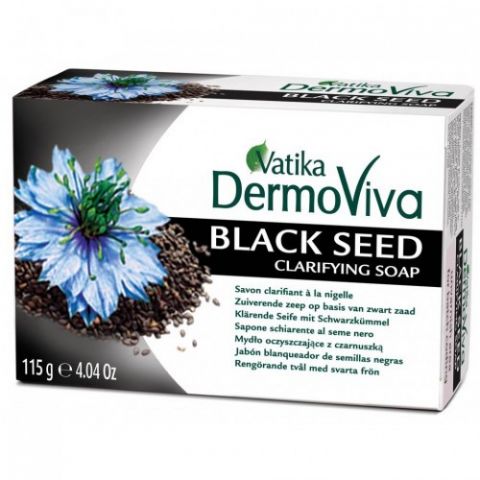 Мило з чорним кмином 115 г Dabur Vatika Dermoviva Black Seed Soap - фото 1