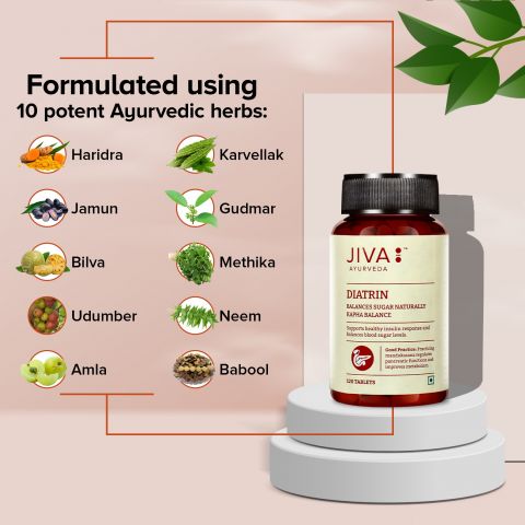 Диатрин 120 табл Jiva Ayurveda Diatrin 120 tab - фото 5