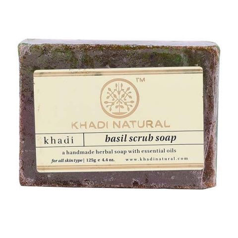 Мило-скраб Базилік 125 г Khadi Natural Basil Scrub Soap - фото 1