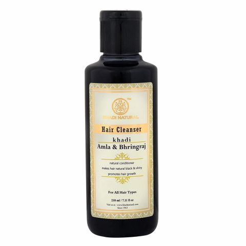 Шампунь Амла та Брінградж 210 мл Khadi Natural Amla & Bhringraj Hair Cleanser - фото 1