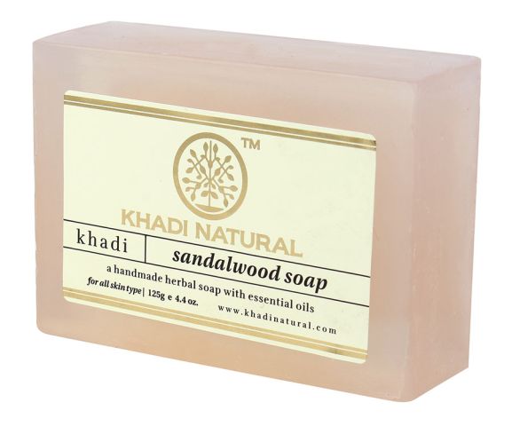 Мило Сандал 125 г Khadi Natural Sandalwood Soap - фото 1