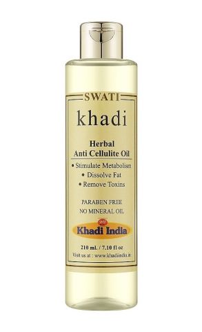 Масажна олія антицелюлітна 210 мл Khadi Swati Herbal Anticelulite Oil - фото 1