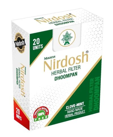 Нирдош Гвоздика Мята 20 шт Maans Nirdosh Herbal Dhoompan Clove Mint - фото 1