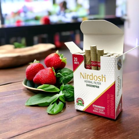Нирдош Клубника 20 шт Maans Nirdosh Herbal Dhoompan Strawberry - фото 3