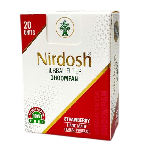 Нирдош Клубника 20 шт Maans Nirdosh Herbal Dhoompan Strawberry - фото 1