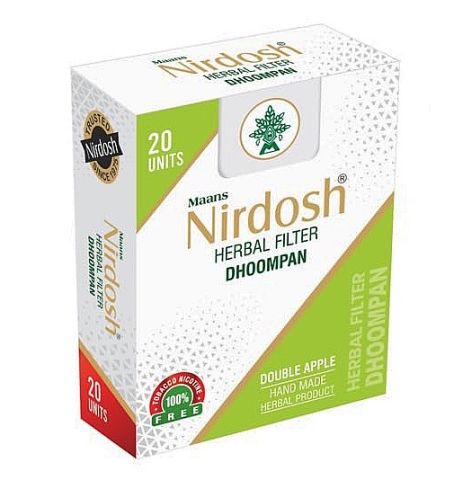 Нирдош Яблоко 20 шт Maans Nirdosh Herbal Filter Dhoompan Double Apple - фото 1