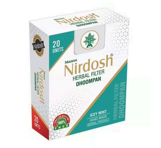 Нирдош Мята 20 шт Maans Nirdosh Herbal Filter Dhoompan Icey Mint - фото 1