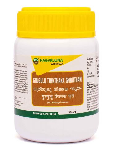 Гулгулу Тіктака Гхрітам 200 мл Nagarjuna Gulgulu Thikthaka Ghrutham - фото 1