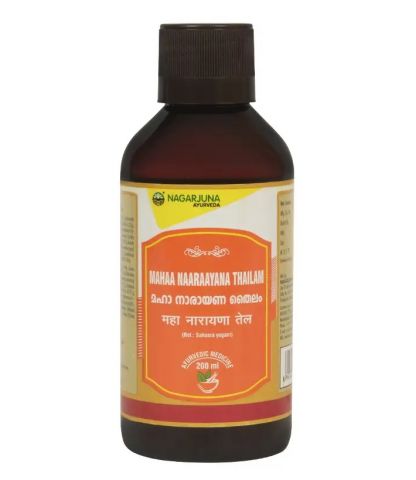 Масло массажное для тела и суставов Маханараяна 200 мл Nagarjuna Mahaa Naaraayana Thailam 200 ml - фото 1