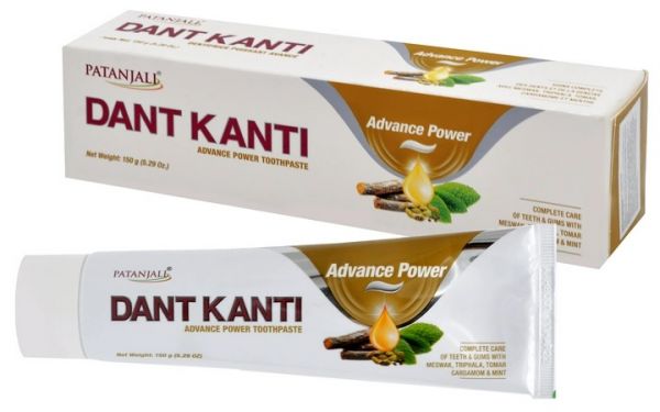 Зубная паста Дант Канти Улучшенная сила 150 г Patanjali Dant Kanti Advance Power Toothpaste - фото 1