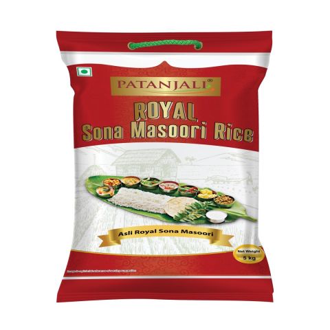 Рис Роял Сона Масурі 5 кг Patanjali Royal Sona Masoori Rice 5kg - фото 1