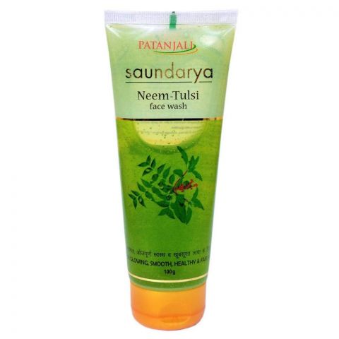 Гель для вмивання Саундарья Нім і Туласі 100 г Patanjali Saundarya Neem Tulsi Face Wash 100 g - фото 1