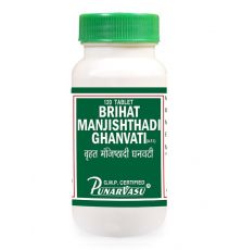 Брихат Манжиштхади Гханвати 120 табл Punarvasu Brihat Manjishthadi Ghanvati - купить в интернет-магазине
