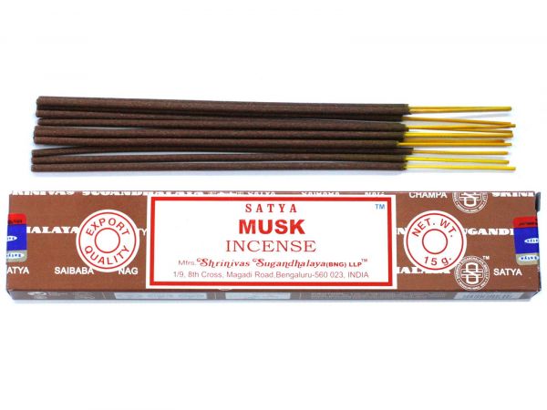 Ароматичні палички Мускус 15 г Satya Musk Incense - фото 1
