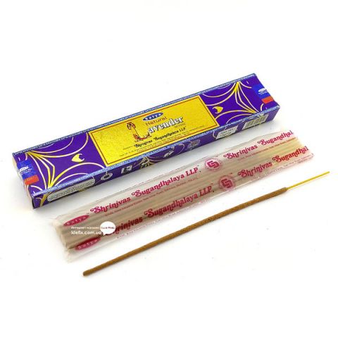 Аромапалочки Лаванда 15 г Satya Natural Lavender Incense 15 g - фото 1