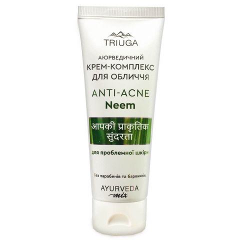 Крем-комплекс для обличчя Нім для проблемної шкіри 75 мл Triuga Ayurveda Mix Anti-acne Neem - фото 1