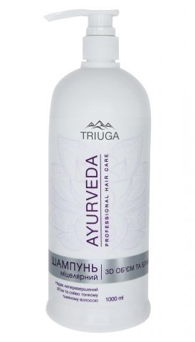 Мицеллярний шампунь 3D Обсяг і блиск 1000 мол Triuga Ayurveda Professional Hair Care - фото 1