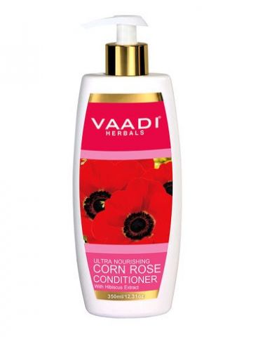 Кондиціонер живильний Мак дикий з екстрактом гибискуса 350 мл Vaadi Corn Rose Conditioner with Hibiscus Extract - фото 1